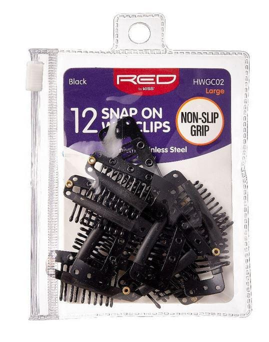RED BY KISS SNAP ON WIG CLIPS HWGC02