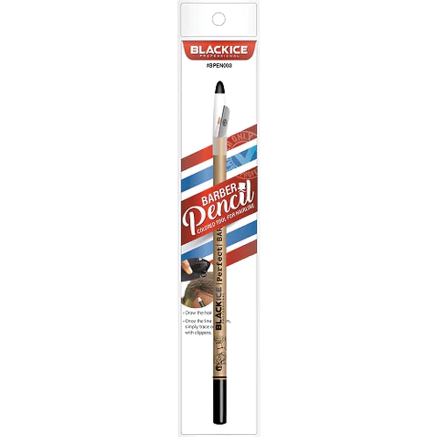 BLACK ICE PROFESSIONAL BARBER PENCIL #BRN BPEN003