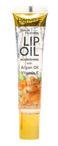 HERMINE SHINY & HYDRATING LIP OIL NOURISHING WITH ARGAN OIL & VITAMIN E