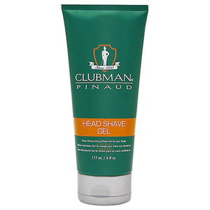 CLUBMAN HEAD SHAVE GEL     6 OZ