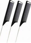 EDEN PIN TAIL SECTIONING COMB W/HOOK TIP-BLACK