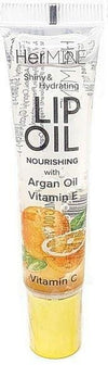 HERMINE SHINY & HYDRATING LIP OIL NOURISHING WITH ARGAN OIL & VITAMIN E