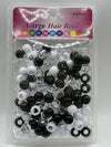 EDEN LARGE HAIR BEAD MIX BLK/WHT/CLEAR #BR89-M3