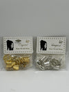 CRYSTAL UP RHINESTONE CC CIRCLES & HEARTS GOLD/SLVR HAIR BRAID RING