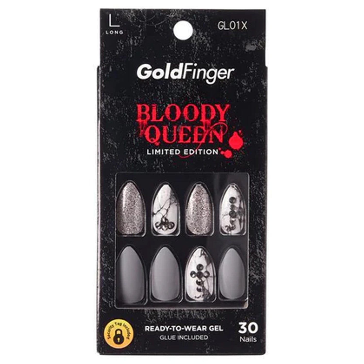 GOLDFINGER BLOODY QUEEN NAILS GRAVESTONE #GL01X
