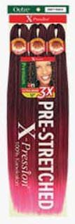 Outre (2 Packs) 3X X-Pression Ultra Braid 100% Kanekalon Pre-Stretched Hair 52"