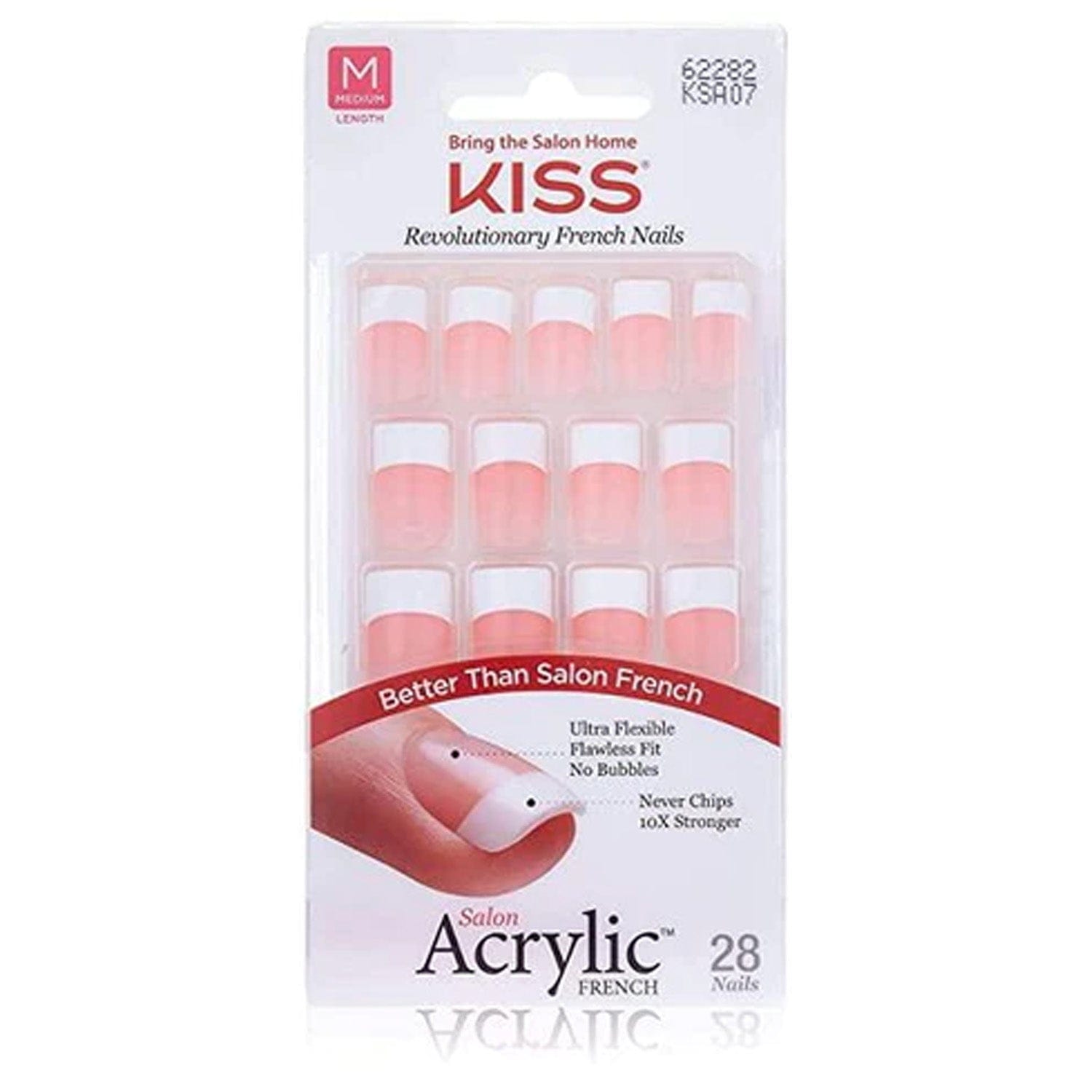 KISS SALON ACRYLIC FRENCH #KSA07