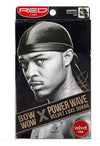 RED PREMIUM BOW WOW X POWER WAVE VELVET LUXE DURAG BLACK HD71