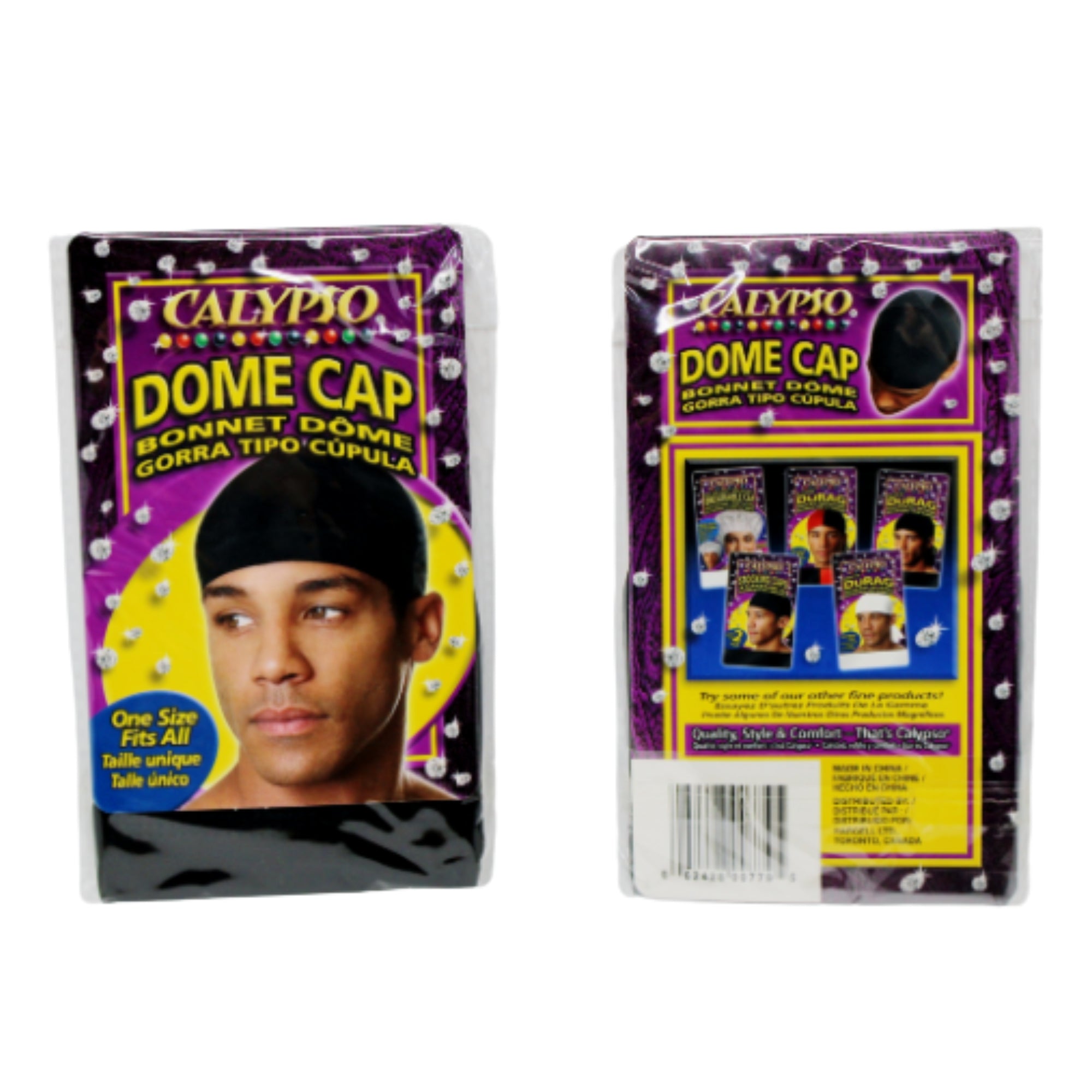 Calypso Dome Cap Black Men-Boy | Beauty Supply