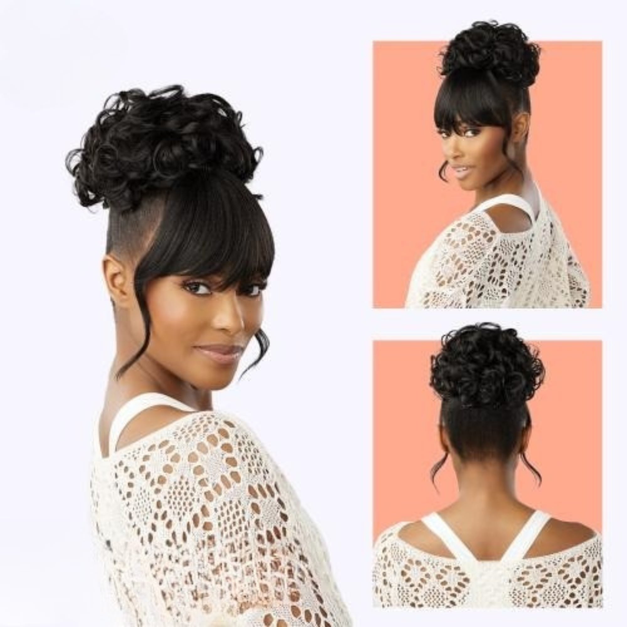Curly Bun HD Updo Unit – 6"