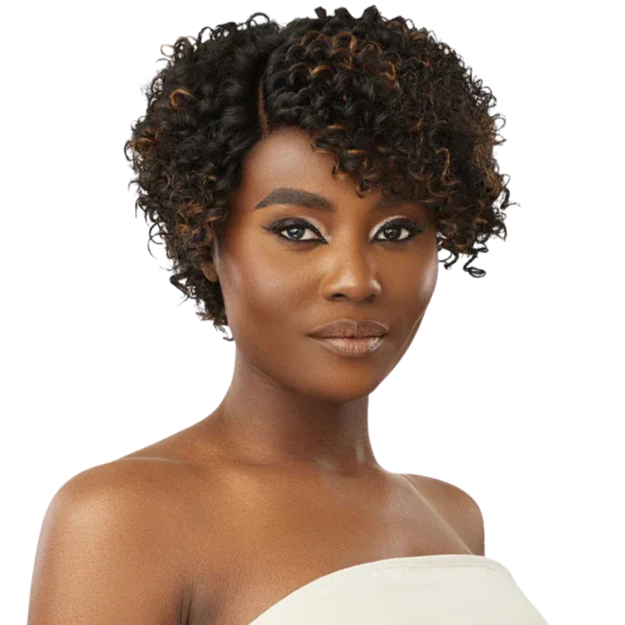 Curly Textured Pixie Lace Front Wig – 6"