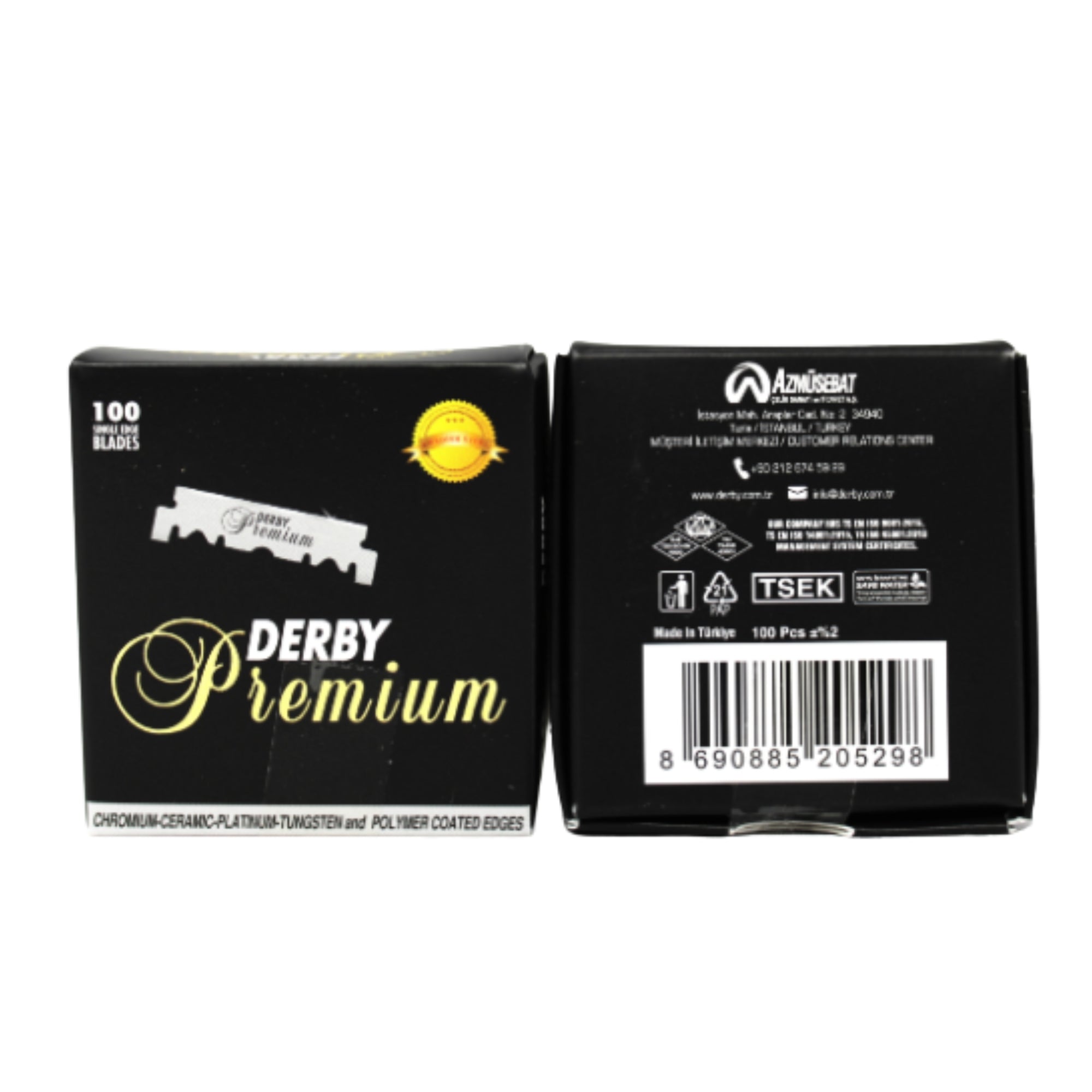 Derby 1 Edge Prem Blades 100Ct | Beauty Supply