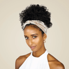 CRYSTAL COLLECTION WIDE GREEN VELVET HEADBAND W/SPARKLY CIRCLES/STAR-LIKE INSET EMBLEMS