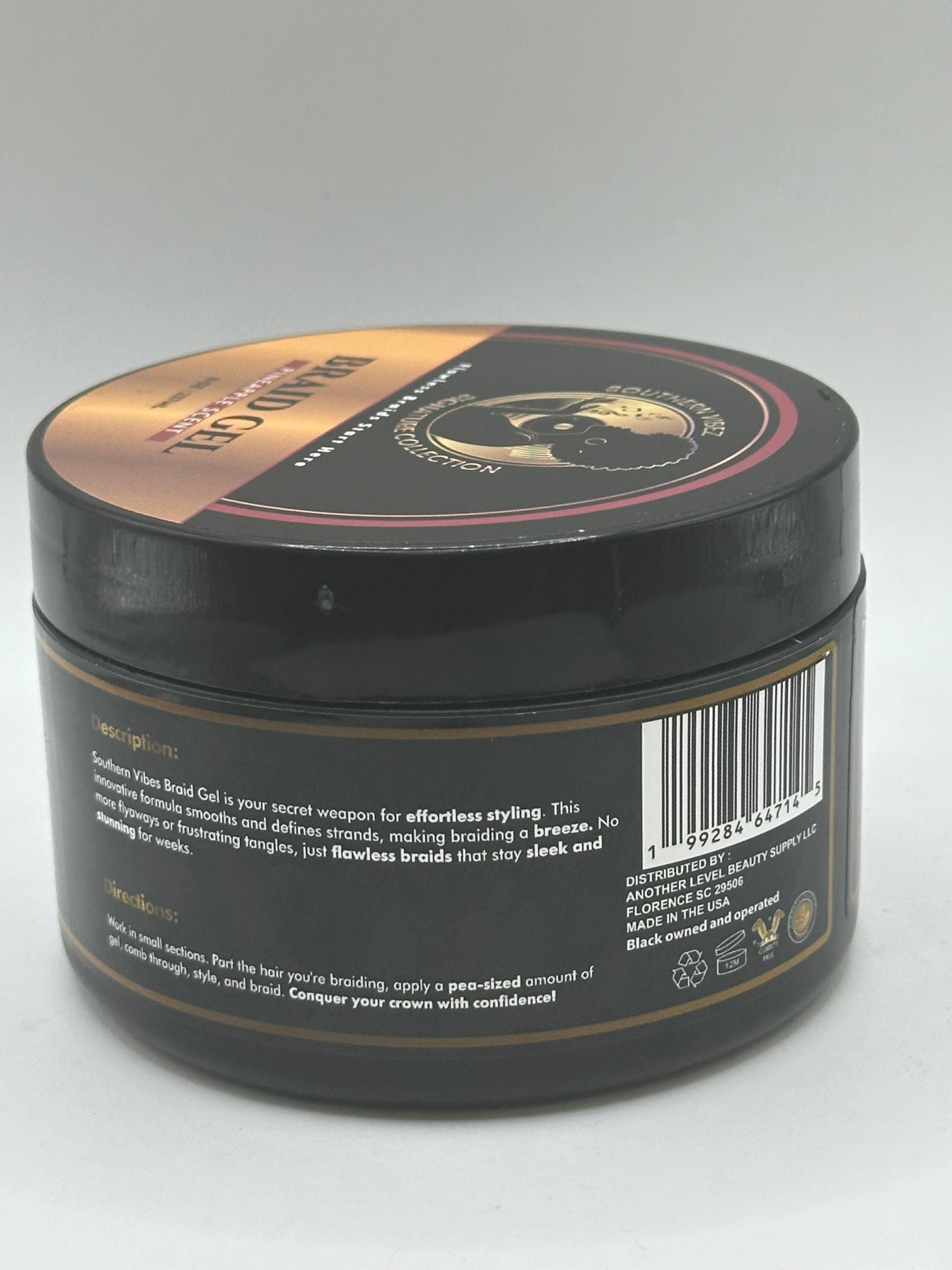 SOUTHERN VIBEZ SIGNATURE COLLECTION BRAID GEL W/PINEAPPLE SCENT 8oz.