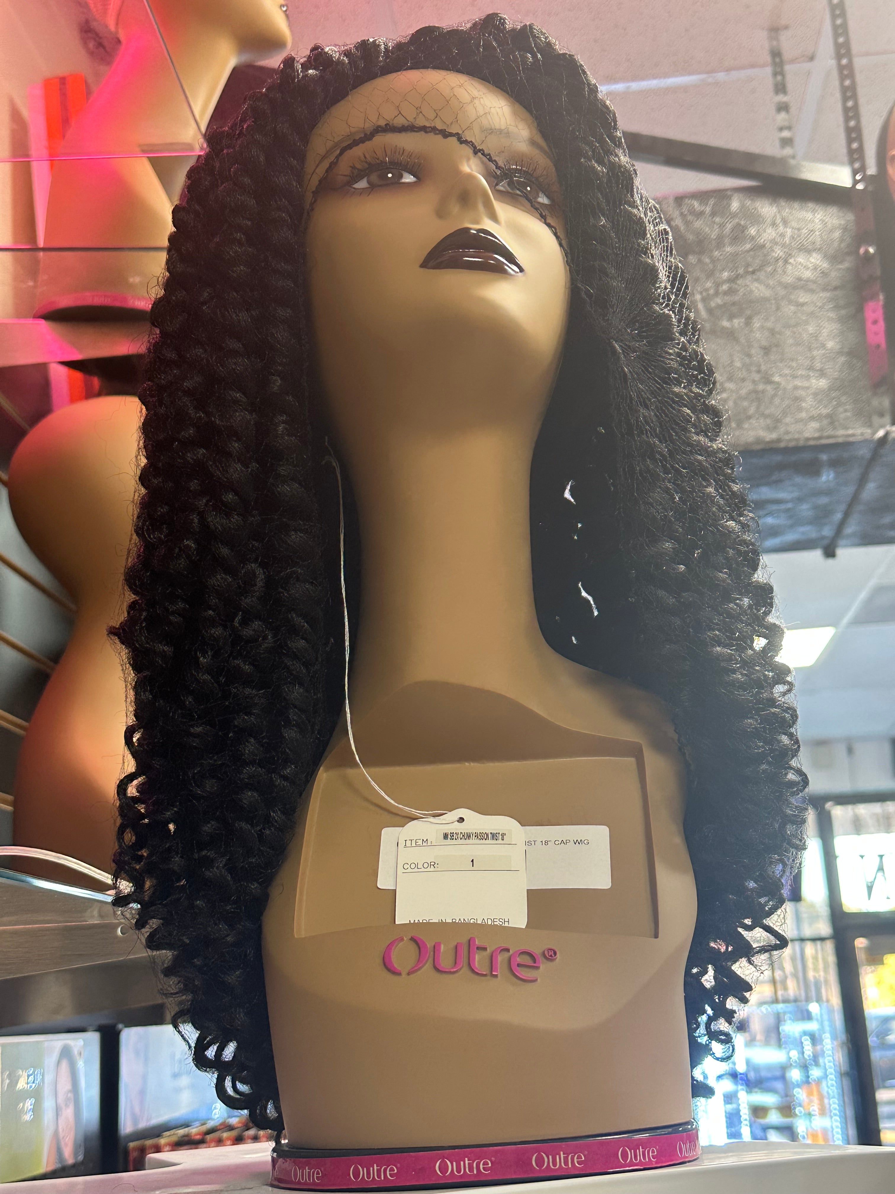 MW SB 2X CHUNKY PASSION TWIST 18" CAP WIG
