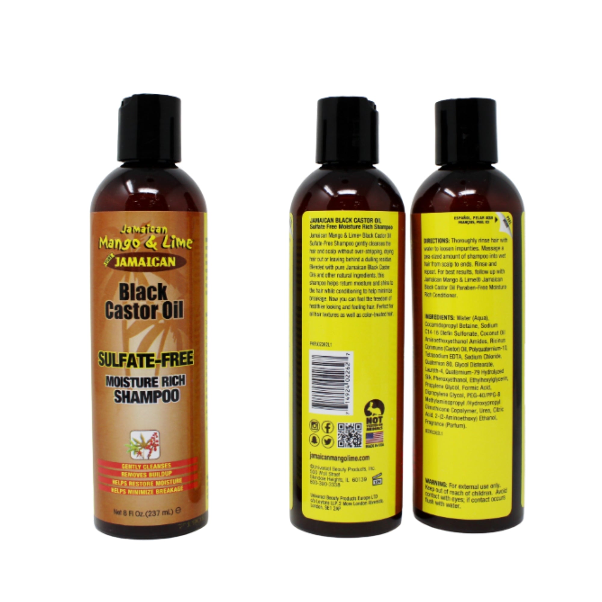 Jamaica Mango & Lime Jam Mango Black Castor Shampoo | Beauty Supply