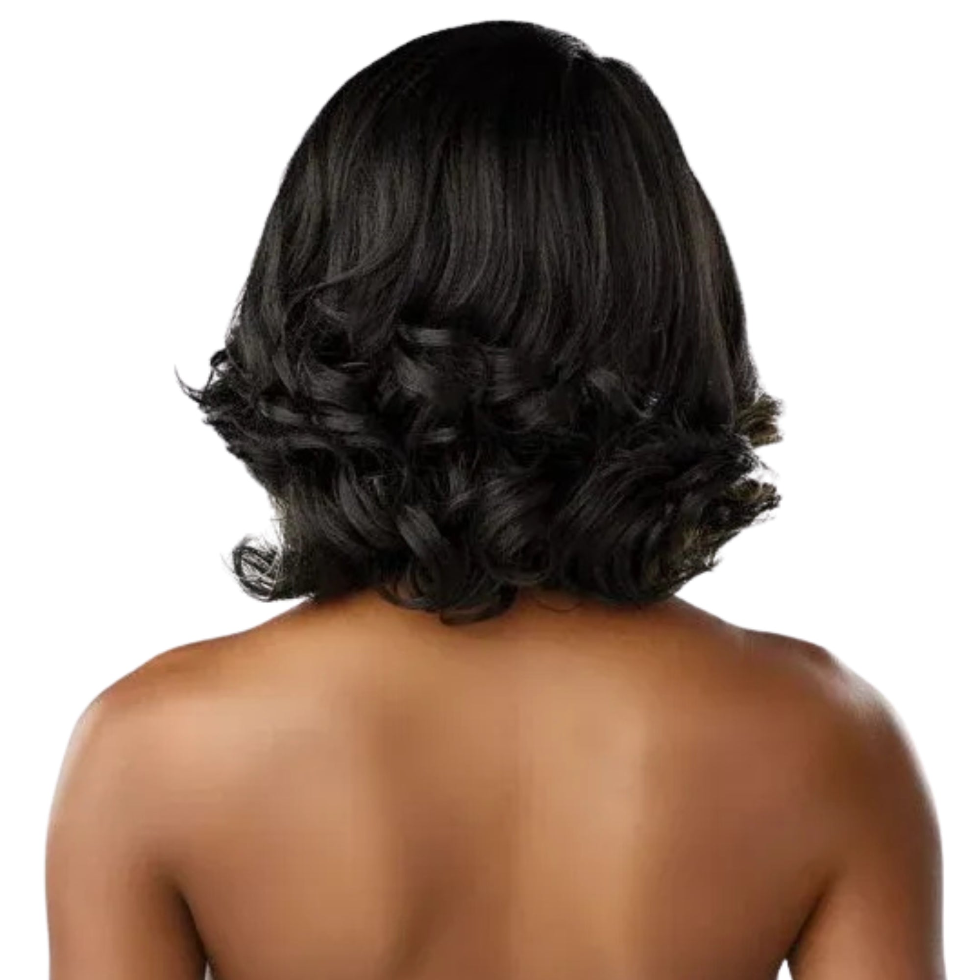 Loosely Curled Bob Y-Part Lace Front Wig – 12"