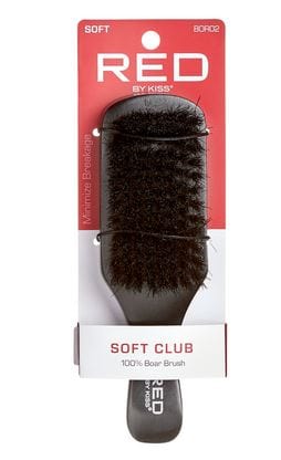 RED BY KISS 100% BOAR SOFT CLUB BRUSH BOR02