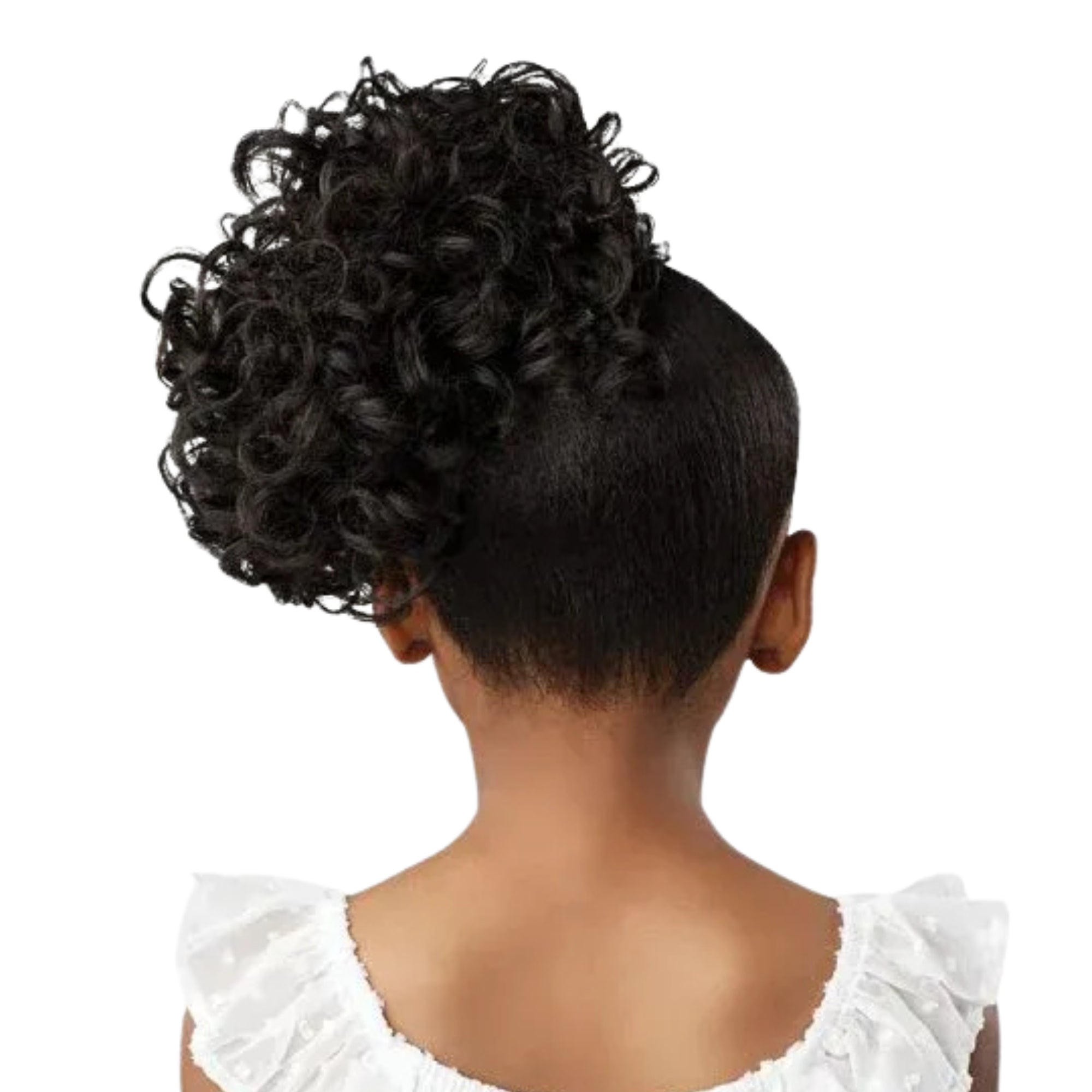 Short Curly Kids Drawstring Ponytail – 4"