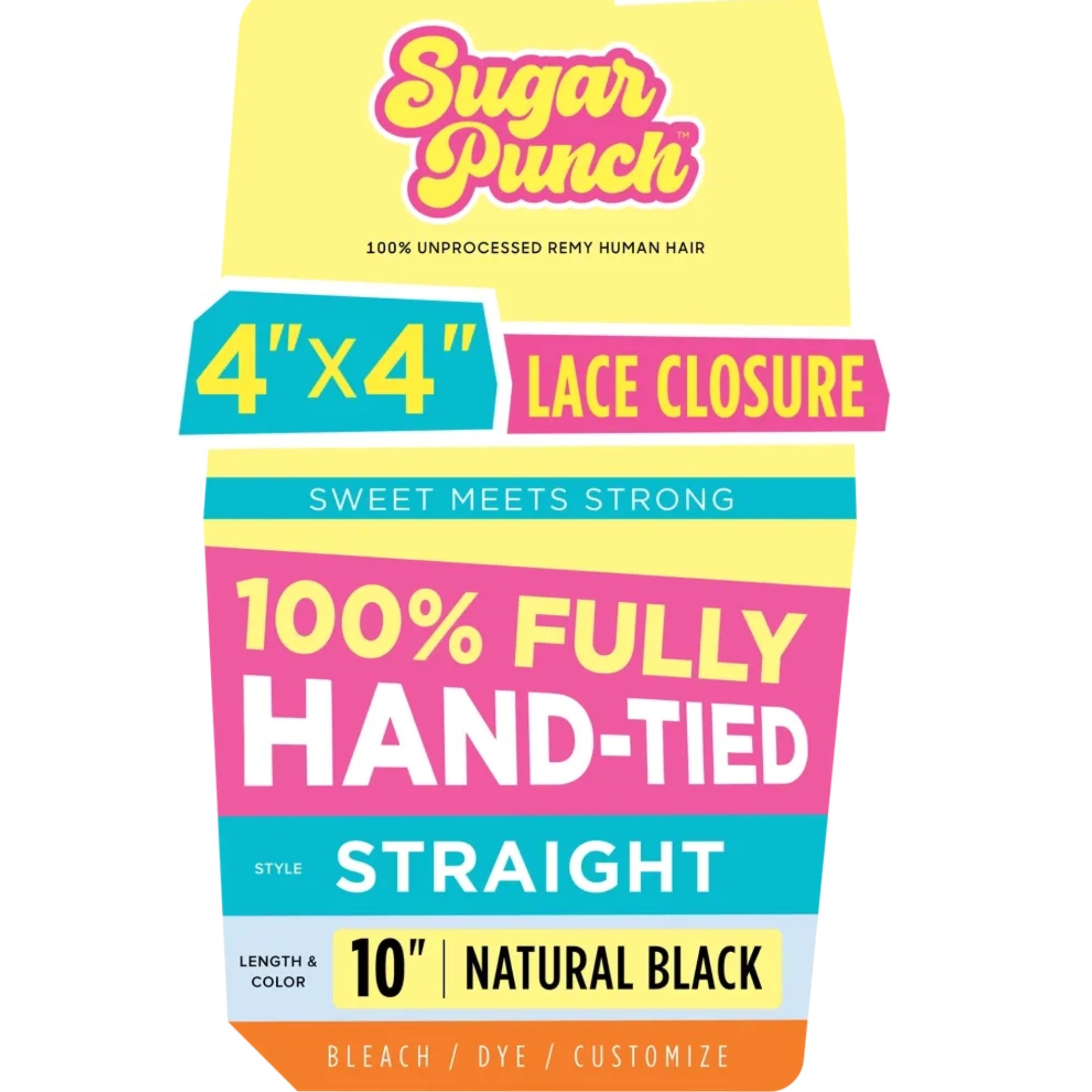 Straight 4x4 HD Lace Closure – 12"