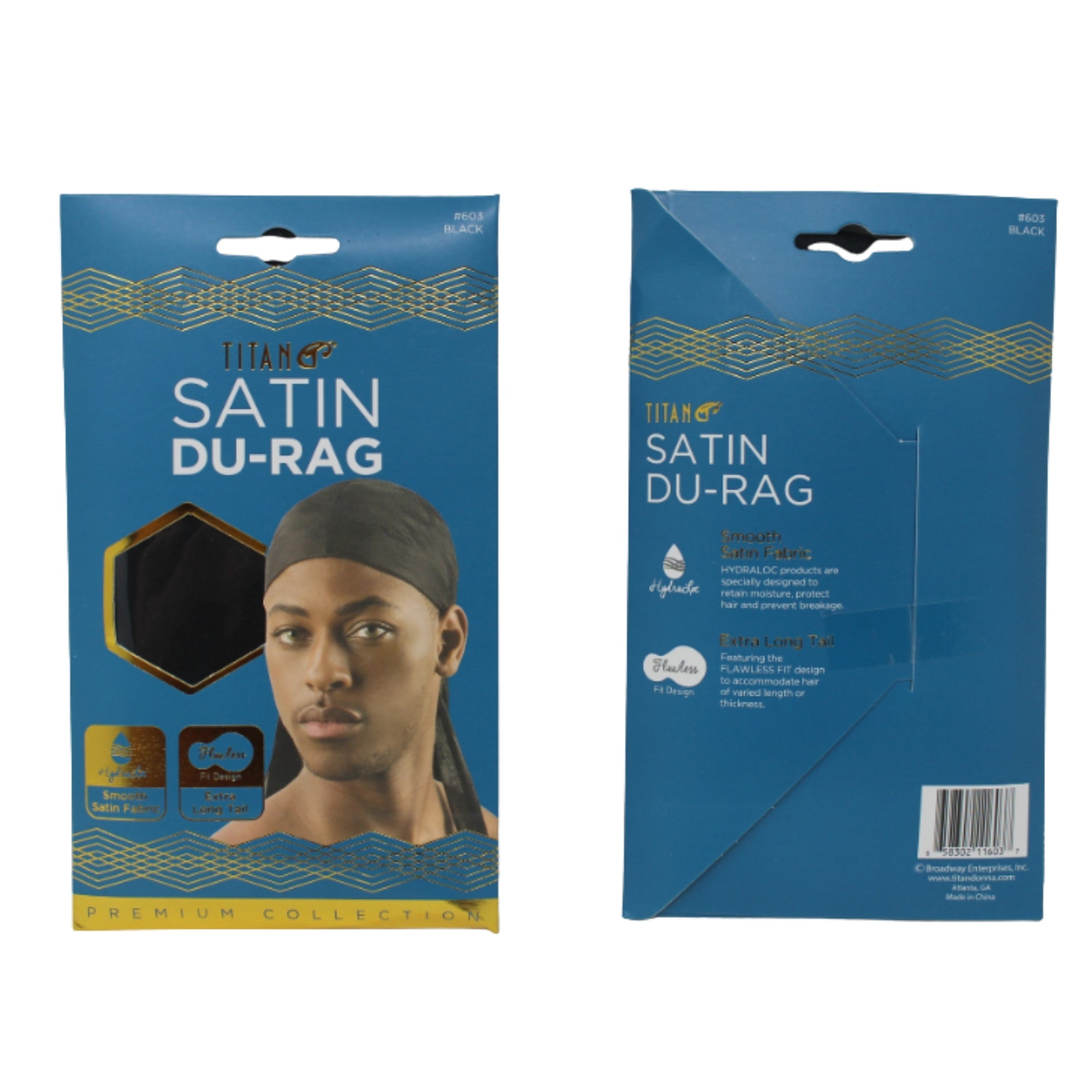Titan Durag Satin Black | Beauty Supply