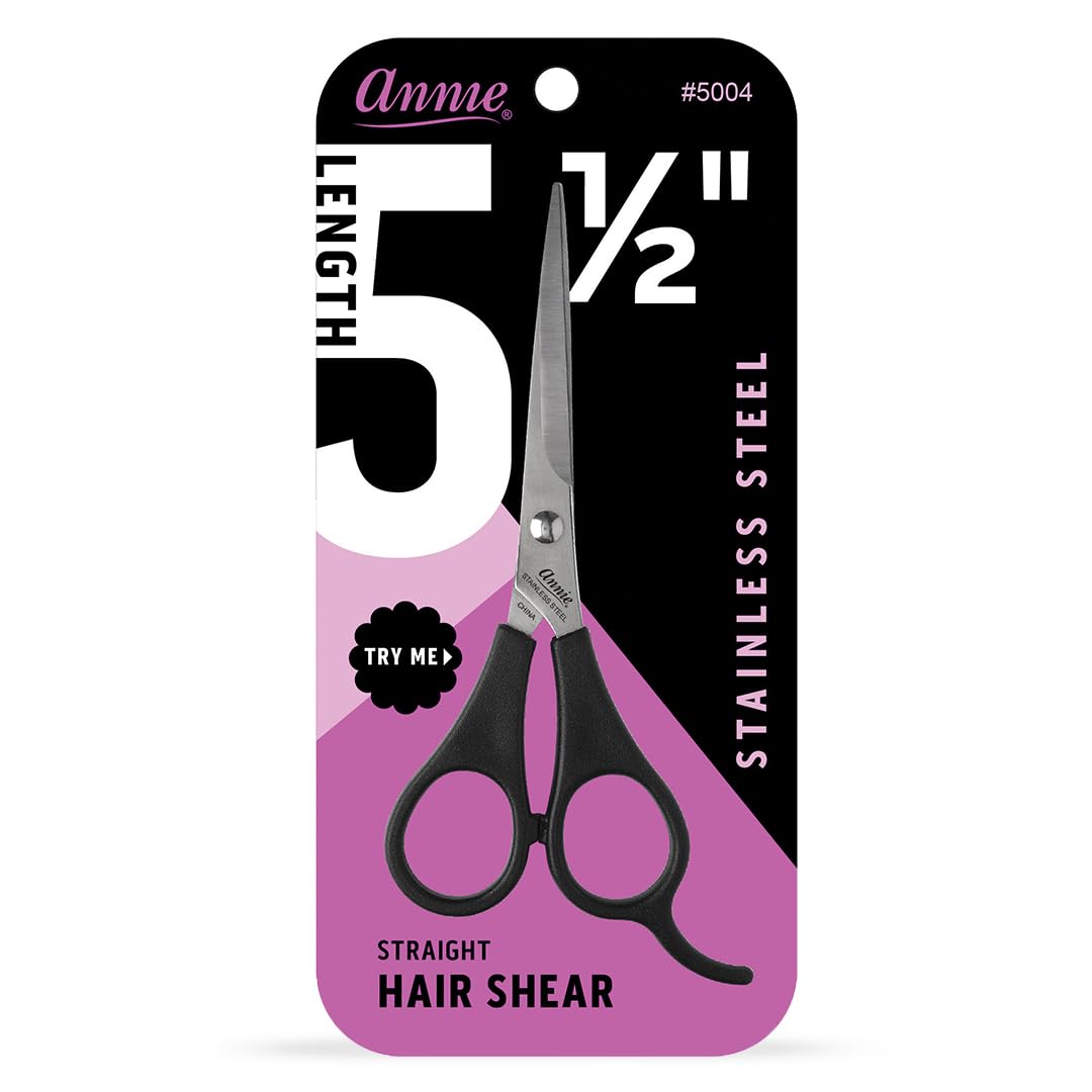 ANNIE 5-1/2" STRAIGHT HAIR SHEAR STAINLESS STEEL #5004