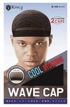 KING J COOL STOCKING WAVE CAP-BLACK #069