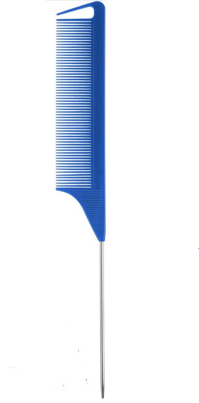 EDEN BULK PIN TAIL COMB (1 METAL HANDLE W/SECTION HOOK TIP) COLOR VARIES