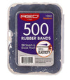 RED BY KISS MEDIUM RUBBER BANDS 500CT BLACK HRB02
