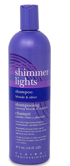 CLAIROL PROFESSIONAL SHIMMER LIGHTS SHAMPOO BLONDE & SILVER 16 fl.oz.