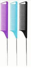 EDEN PIN TAIL SECTIONING COMB W/HOOK TIP-ASST
