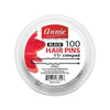 ANNIE 1-3/4" HAIR PINS 100pcs/JAR BLK #3322