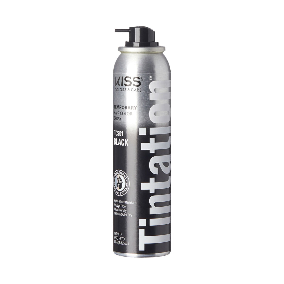 Red By KISS Temporary Hair Color Spray 2.82oz. Black TCS01