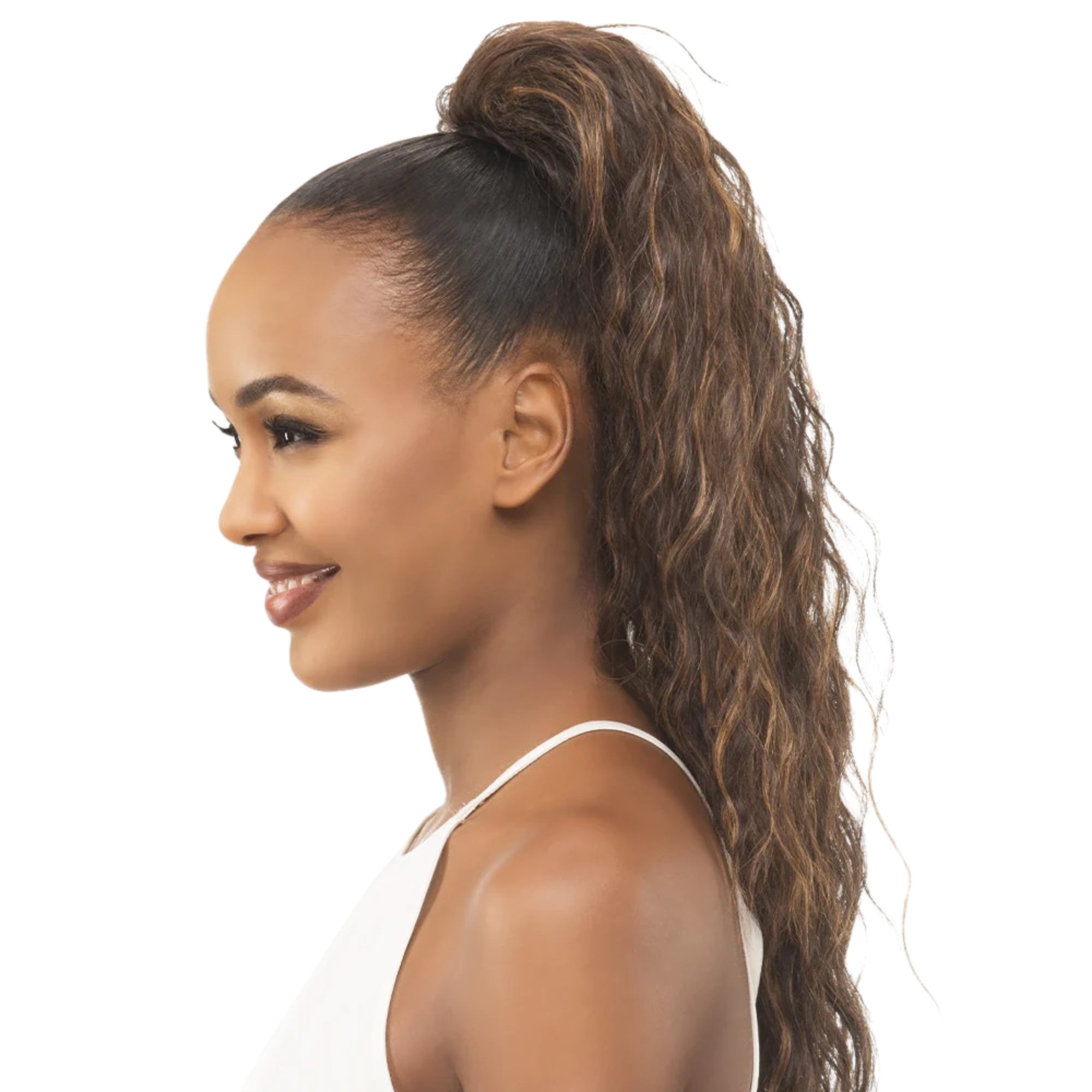 Long Loose Wave Pocket Bun – 24": PB-OLIVIA