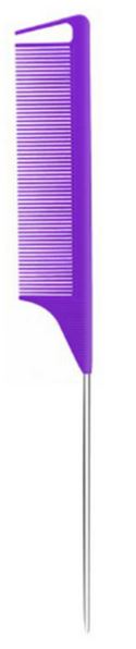 EDEN BULK PIN TAIL COMB (1 METAL HANDLE W/SECTION HOOK TIP) COLOR VARIES