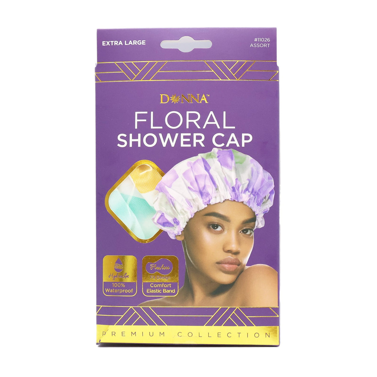 Donna S Premium Floral Shower Cap X Large