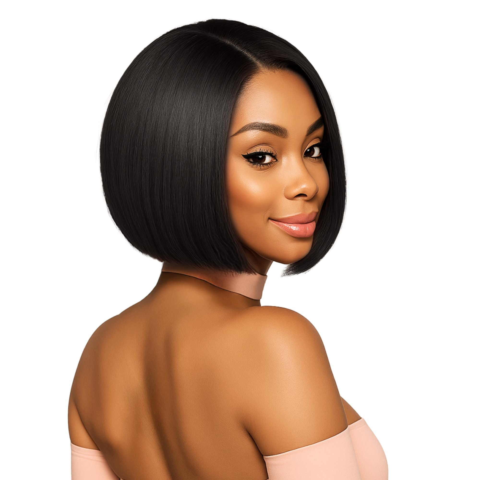 Straight Boxy Bob Wig – 9": BELL