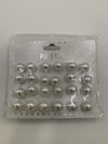 TOP & TOP PASTEL COLLECTION PEARL EARRINGS (12 PAIRS)