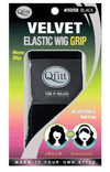 QFITT VELVET ELASTIC WIG GRIP #5058 BLACK