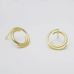 SNG GOLD CIRCLE EARRINGS #R-7120G
