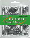 EDEN DOUBLE PRONG CLIPS 60 CT #03623