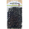 MAGIC COLLECTION WOOD ROUND BEADS 12mm #12816BLA