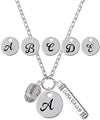 I LOVE JOY JEWELRY INITIAL NECKLACE W/CLR STONE