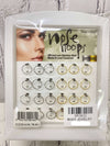NOSE HOOPS 18K GOLD STAINLESS STEEL #0177G