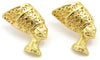 PASTEL COLLECTION QUEEN NEFERTITI EARRINGS BLK/BRN/TAN #EME0917