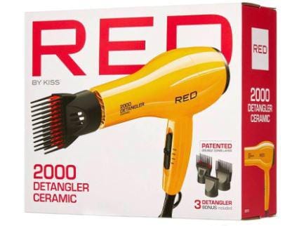 RED BY KISS 2000 CERAMIC DETANGLER DRYER