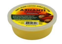 ASHANTI NATURALS 100% PURE COCOA BUTTER & COCOA-SHEA BUTTER 8oz.