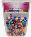EDEN LARGE HAIR BEAD ASST MARBLE #BR89-WAST