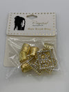 CRYSTAL HAIR BRAID RING MK RHINESTONE SQUARE