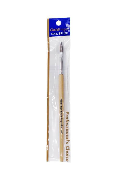 GOLDFINGER ROUND ACRYLIC NAIL BRUSH GB01 #8